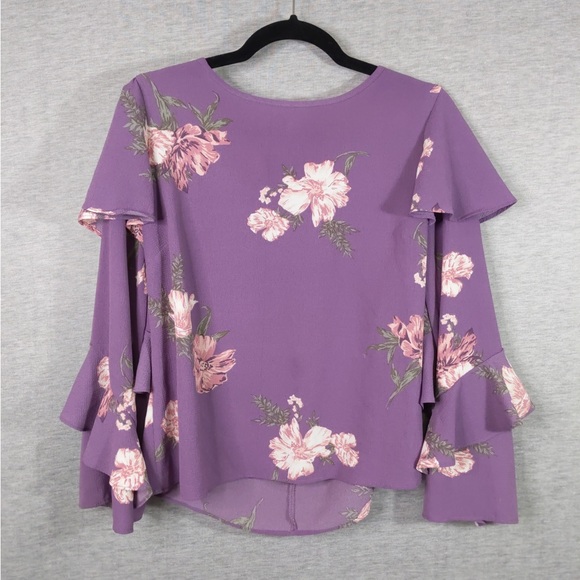 Lily Morgan Tops - Lily Morgan Floral Long Sleeve Top